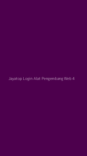 Tampilan Antarmuka Aplikasi Jayatop Login Alat Pengembang Web - 4