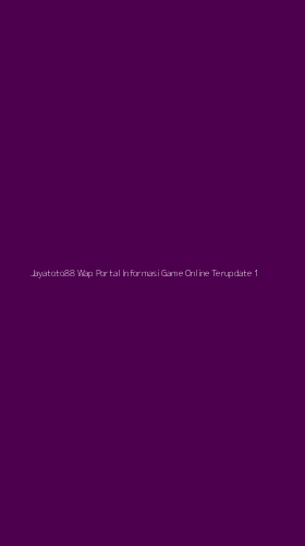 Tampilan Antarmuka Aplikasi Jayatoto88 Wap Portal Informasi Game Online Terupdate - 1