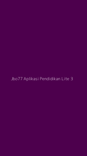 Tampilan Antarmuka Aplikasi Jbo77 Aplikasi Pendidikan Lite - 3