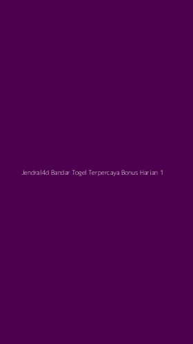 Tampilan Antarmuka Aplikasi Jendral4d Bandar Togel Terpercaya Bonus Harian - 1