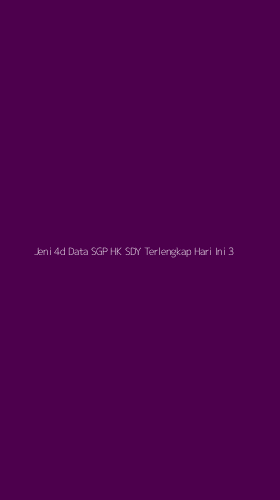 Tampilan Antarmuka Aplikasi Jeni 4d Data Sgp Hk Sdy Terlengkap Hari Ini - 3