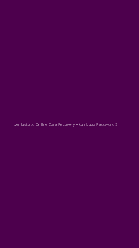 Tampilan Antarmuka Aplikasi Jeniustoto Online Cara Recovery Akun Lupa Password - 2