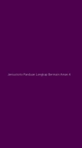 Tampilan Antarmuka Aplikasi Jeniustoto Panduan Lengkap Bermain Aman - 4
