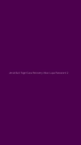 Tampilan Antarmuka Aplikasi Jeruk Bali Togel Cara Recovery Akun Lupa Password - 2