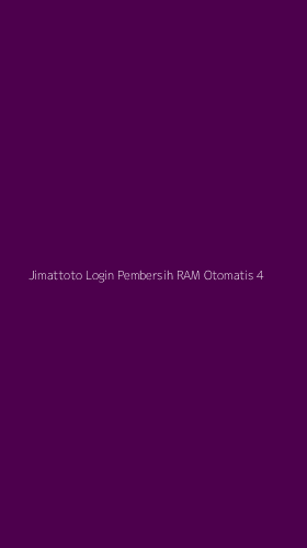 Tampilan Antarmuka Aplikasi Jimattoto Login Pembersih Ram Otomatis - 4