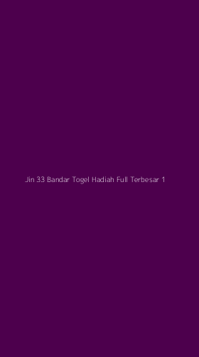 Tampilan Antarmuka Aplikasi Jin 33 Bandar Togel Hadiah Full Terbesar - 1