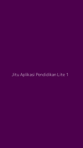 Tampilan Antarmuka Aplikasi Jitu Aplikasi Pendidikan Lite - 1