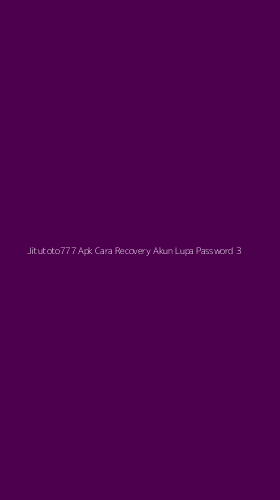 Tampilan Antarmuka Aplikasi Jitutoto777 Apk Cara Recovery Akun Lupa Password - 3