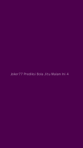 Tampilan Antarmuka Aplikasi Joker77 Prediksi Bola Jitu Malam Ini - 4