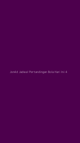 Tampilan Antarmuka Aplikasi Jon4d Jadwal Pertandingan Bola Hari Ini - 4
