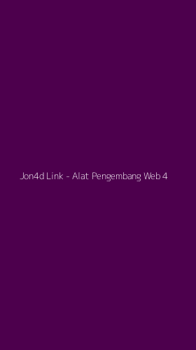 Tampilan Antarmuka Aplikasi Jon4d Link - Alat Pengembang Web - 4