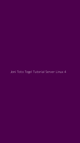 Tampilan Antarmuka Aplikasi Joni Toto Togel Tutorial Server Linux - 4