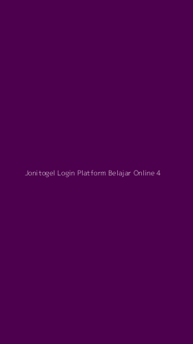 Tampilan Antarmuka Aplikasi Jonitogel Login Platform Belajar Online - 4