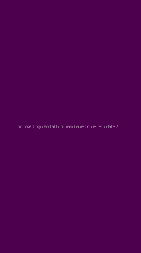 Tampilan Antarmuka Aplikasi Jonitogel Login Portal Informasi Game Online Terupdate - 2
