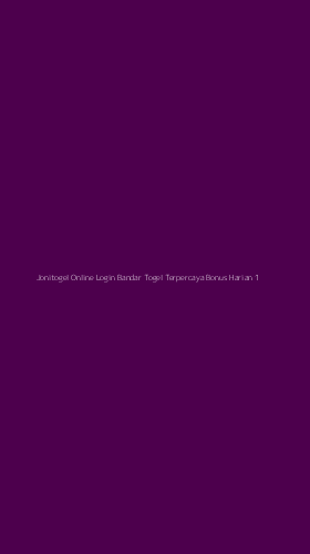 Tampilan Antarmuka Aplikasi Jonitogel Online Login Bandar Togel Terpercaya Bonus Harian - 1