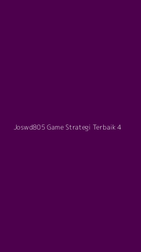 Tampilan Antarmuka Aplikasi Joswd805 Game Strategi Terbaik - 4
