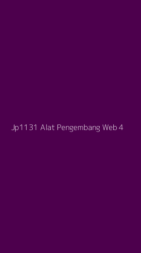 Tampilan Antarmuka Aplikasi Jp1131 Alat Pengembang Web - 4