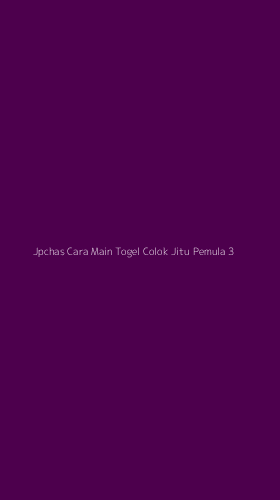 Tampilan Antarmuka Aplikasi Jpchas Cara Main Togel Colok Jitu Pemula - 3