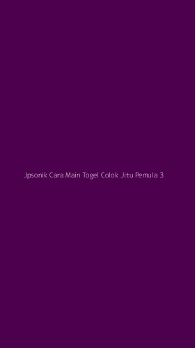 Tampilan Antarmuka Aplikasi Jpsonik Cara Main Togel Colok Jitu Pemula - 3