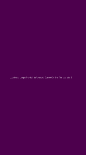 Tampilan Antarmuka Aplikasi Jualtoto Login Portal Informasi Game Online Terupdate - 3