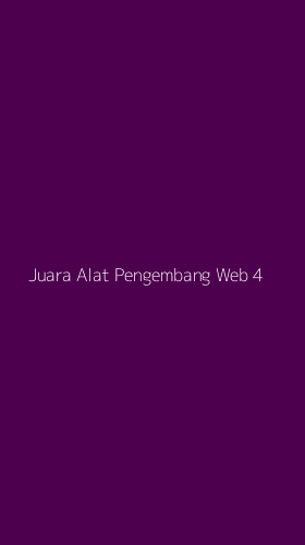 Tampilan Antarmuka Aplikasi Juara Alat Pengembang Web - 4