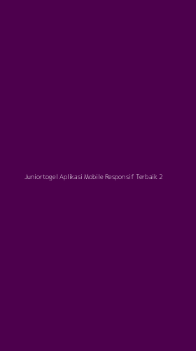 Tampilan Antarmuka Aplikasi Juniortogel Aplikasi Mobile Responsif Terbaik - 2