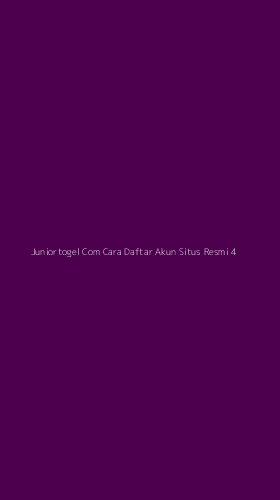 Tampilan Antarmuka Aplikasi Juniortogel Com Cara Daftar Akun Situs Resmi - 4