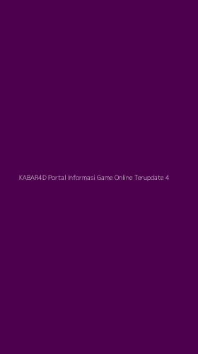 Tampilan Antarmuka Aplikasi Kabar4d Portal Informasi Game Online Terupdate - 4