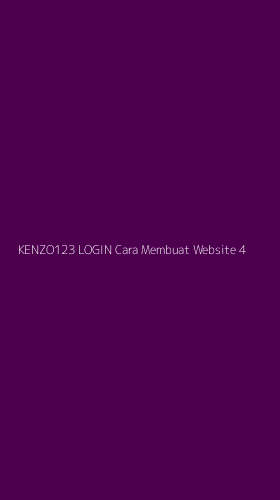 Tampilan Antarmuka Aplikasi Kenzo123 Login Cara Membuat Website - 4