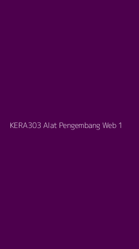 Tampilan Antarmuka Aplikasi Kera303 Alat Pengembang Web - 1