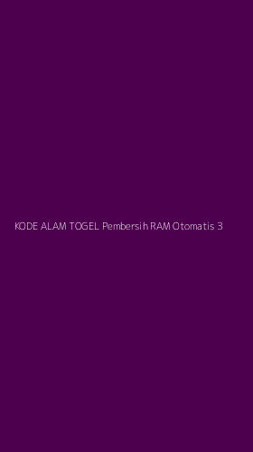 Tampilan Antarmuka Aplikasi Kode Alam Togel Pembersih Ram Otomatis - 3