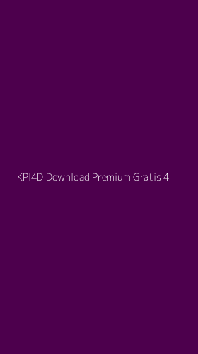 Tampilan Antarmuka Aplikasi Kpi4d Download Premium Gratis - 4