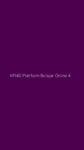 Tampilan Antarmuka Aplikasi Kpi4d Platform Belajar Online - 4