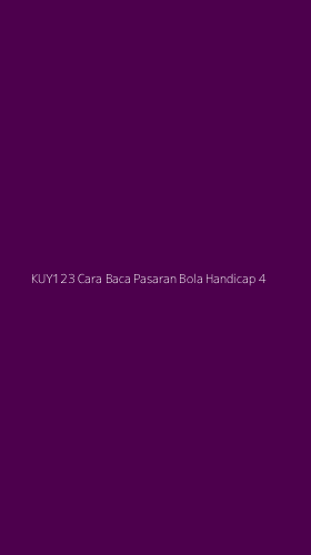 Tampilan Antarmuka Aplikasi Kuy123 Cara Baca Pasaran Bola Handicap - 4