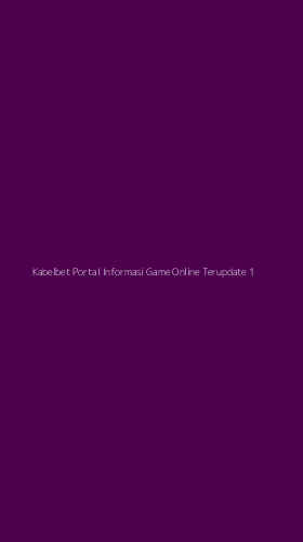 Tampilan Antarmuka Aplikasi Kabelbet Portal Informasi Game Online Terupdate - 1