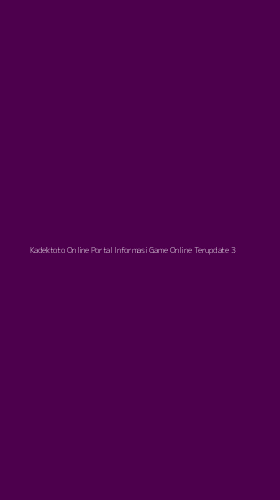 Tampilan Antarmuka Aplikasi Kadektoto Online Portal Informasi Game Online Terupdate - 3