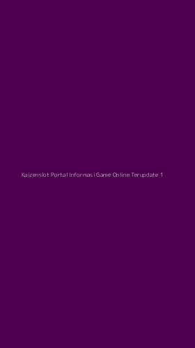 Tampilan Antarmuka Aplikasi Kaizenslot Portal Informasi Game Online Terupdate - 1