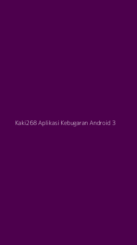 Tampilan Antarmuka Aplikasi Kaki268 Aplikasi Kebugaran Android - 3