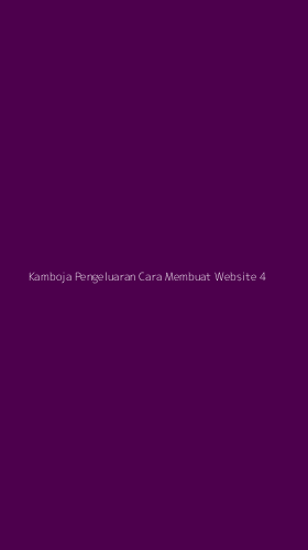 Tampilan Antarmuka Aplikasi Kamboja Pengeluaran Cara Membuat Website - 4