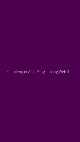 Tampilan Antarmuka Aplikasi Kamplengan Alat Pengembang Web - 4