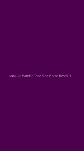 Tampilan Antarmuka Aplikasi Kang 4d Bandar Toto Slot Gacor Resmi - 3