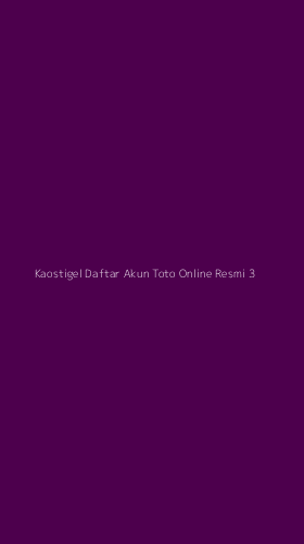 Tampilan Antarmuka Aplikasi Kaostigel Daftar Akun Toto Online Resmi - 3