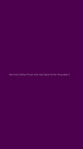 Tampilan Antarmuka Aplikasi Karirtoto Daftar Portal Informasi Game Online Terupdate - 4