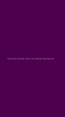 Tampilan Antarmuka Aplikasi Kartutoto Daftar Situs Slot Modal Awal Kecil - 4