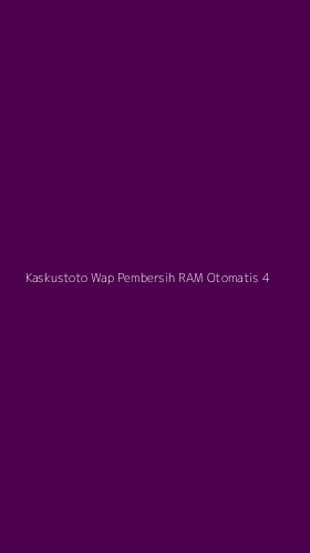 Tampilan Antarmuka Aplikasi Kaskustoto Wap Pembersih Ram Otomatis - 4