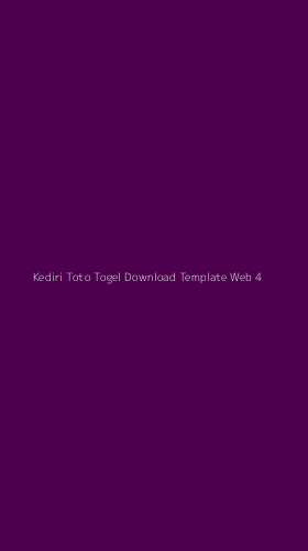 Tampilan Antarmuka Aplikasi Kediri Toto Togel Download Template Web - 4