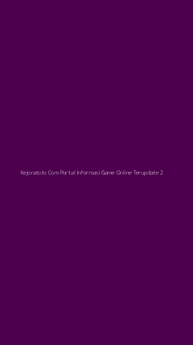 Tampilan Antarmuka Aplikasi Kejoratoto Com Portal Informasi Game Online Terupdate - 2