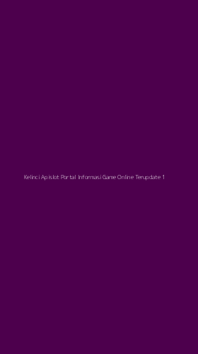 Tampilan Antarmuka Aplikasi Kelinci Apislot Portal Informasi Game Online Terupdate - 1