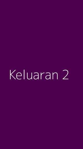 Tampilan Antarmuka Aplikasi Keluaran - 2