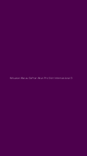 Tampilan Antarmuka Aplikasi Keluaran Macau Daftar Akun Pro Slot Internasional - 3